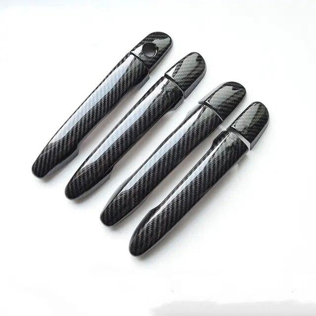 Right Hand Drive For Mazda 2 2008- Mazda 3 2010- Mazda 6 2007 -  Carbon Fiber Car Door Handle Cover Car Accessories