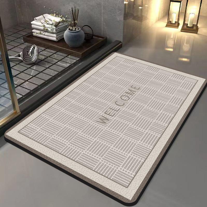 Simple Bathroom Floor Mat, Quick-Drying Diatom Mud Floor Mat, Kitchen Mat, Bathroom Floor Mat, Bathroom Non-Slip Mat