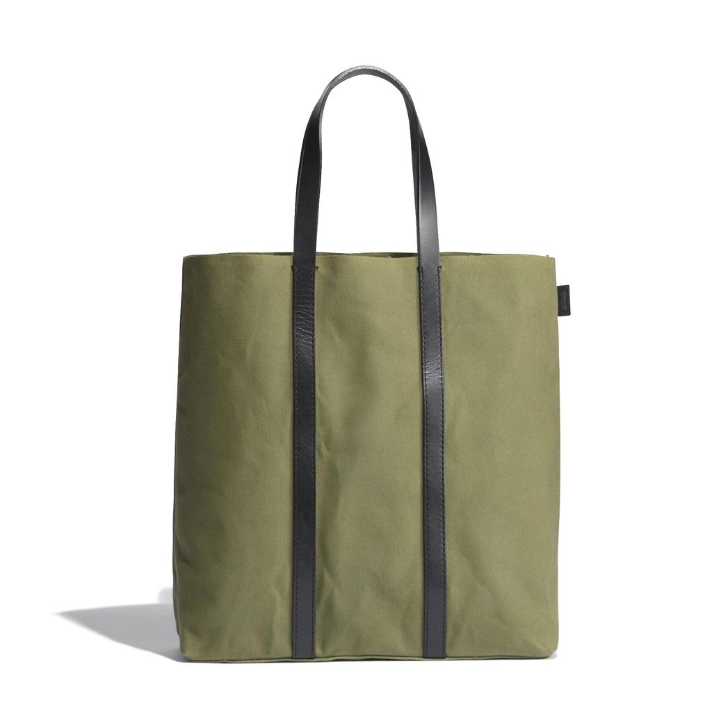 Tote Bag PARK Tote A4 Size Storage Possible Takeyari Canvas Leather Handle Paraffin Finish Water Repellent 60061 Khaki [Antrac] [S]