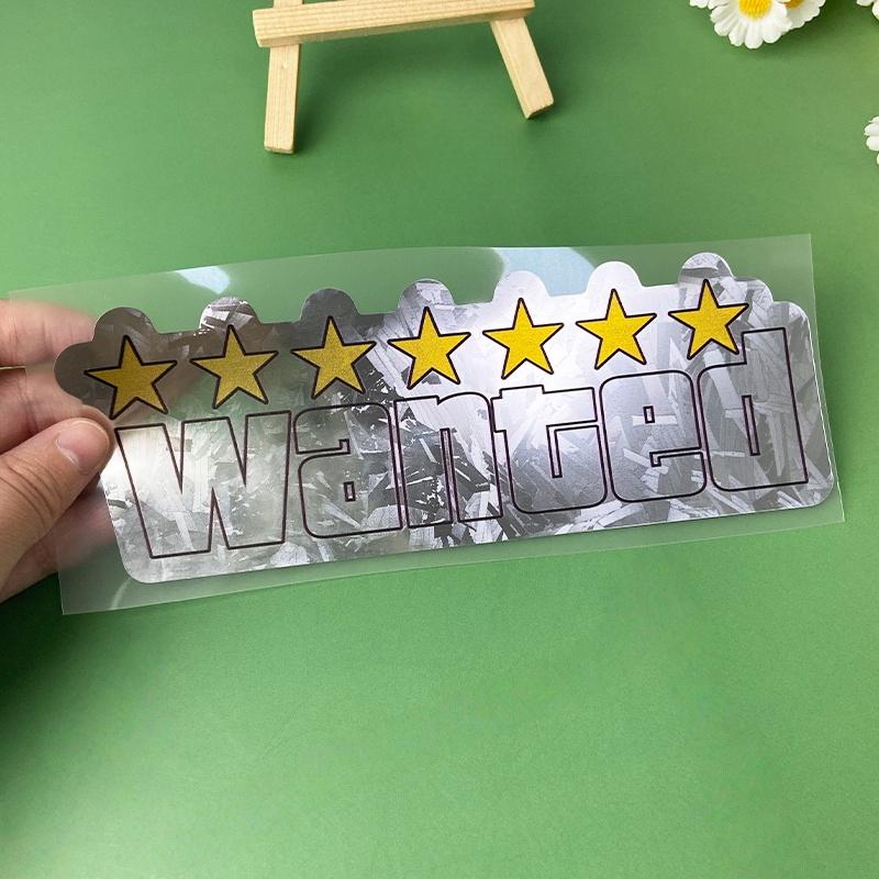1PC WANTED Motorcycle Stickers Waterproof Vinyl Decals for Motorbike Fuel Tank Helemt Box DIY Car Window Universal Decoration