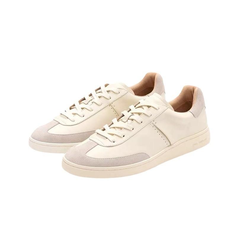 Full top layer imported calfskin shoes men's retro versatile men's casual shoes sports classic little white board shoes
