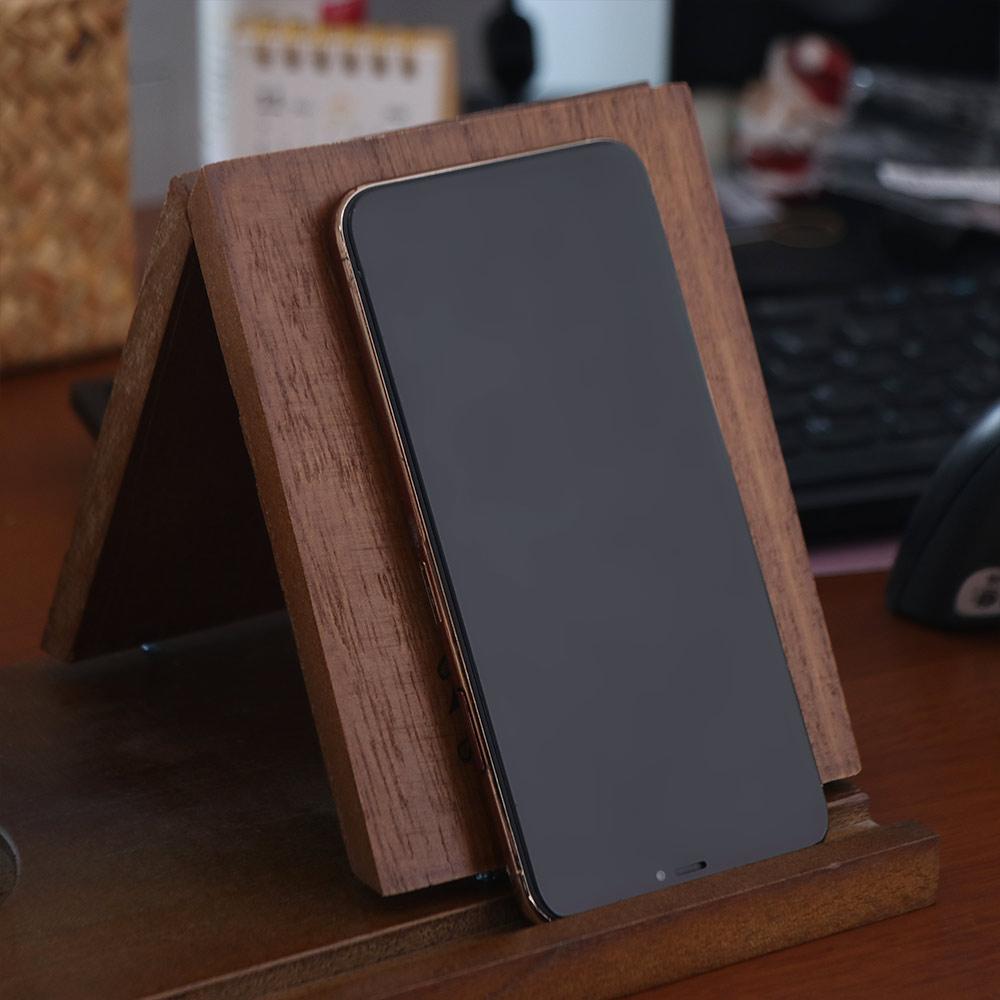 Owl Triangle Book Stand Handmade Desktop Bookend Organizer Multifunctional Recipe Shelf  Bedroom