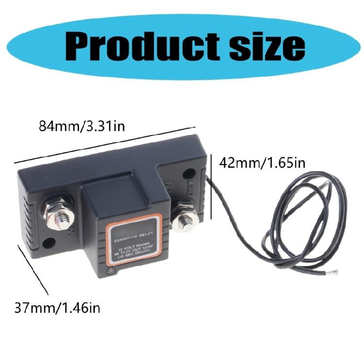 Voltage Sensitive Relay 12V 50A Dual Battery Isolator UTV ATV Power Supply
