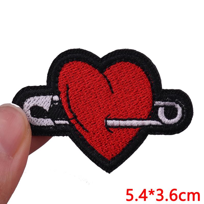 Jeans Backpack Embroidered Patch Cartoon/Letter Slogan Embroidery Patches Iron On Patches For Clothing Thermoadhesive Patches