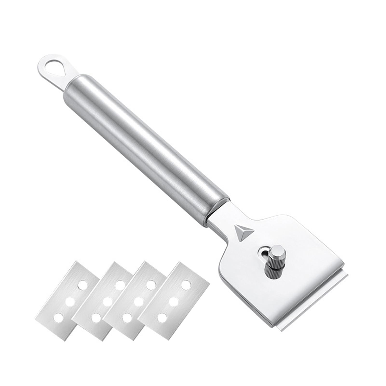 

Razor Blade Scraper Safety Razor Blade Scraper Cooktop Cleaning Scrapers With 4 Replacement Blades For Removing Labels Stickers Scraper 4 blades