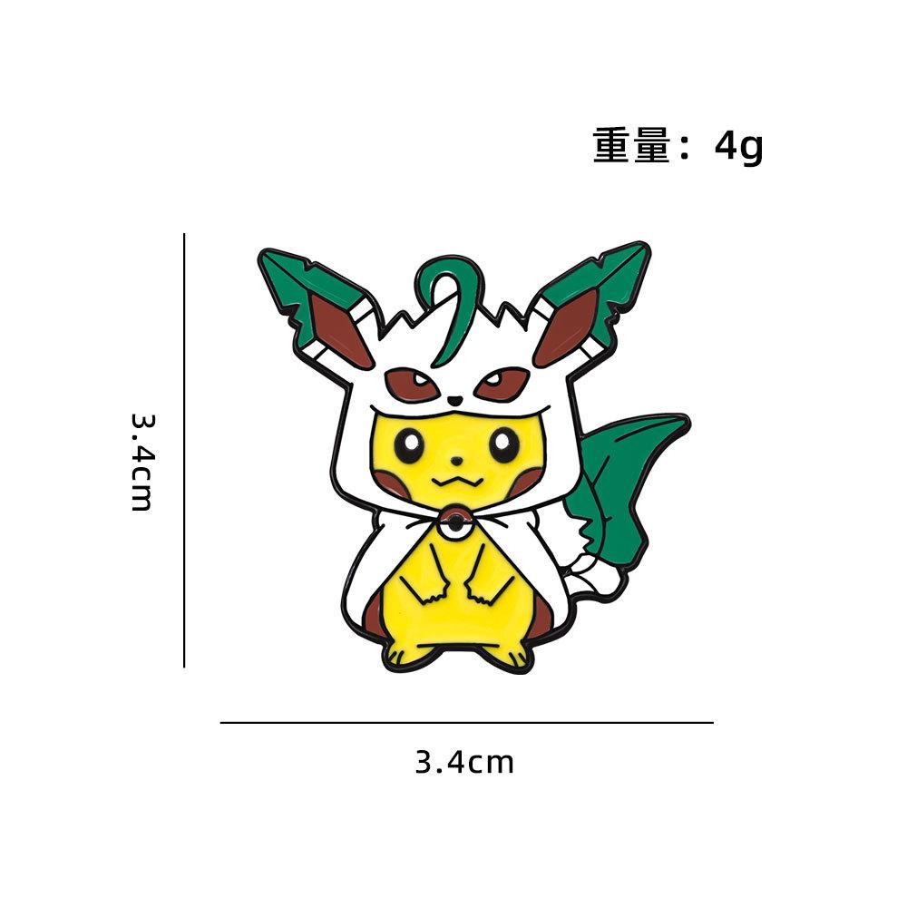 New Pikachu Badge Pokémon Around the Grain Pokémon Cute Elf Cartoon Brooch