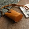 Johnature Freizeit natürliche weiche echte Rindsleder Frauen kleine Tasche vielseitige Retro einfarbig Schulter- und Umhängetaschen