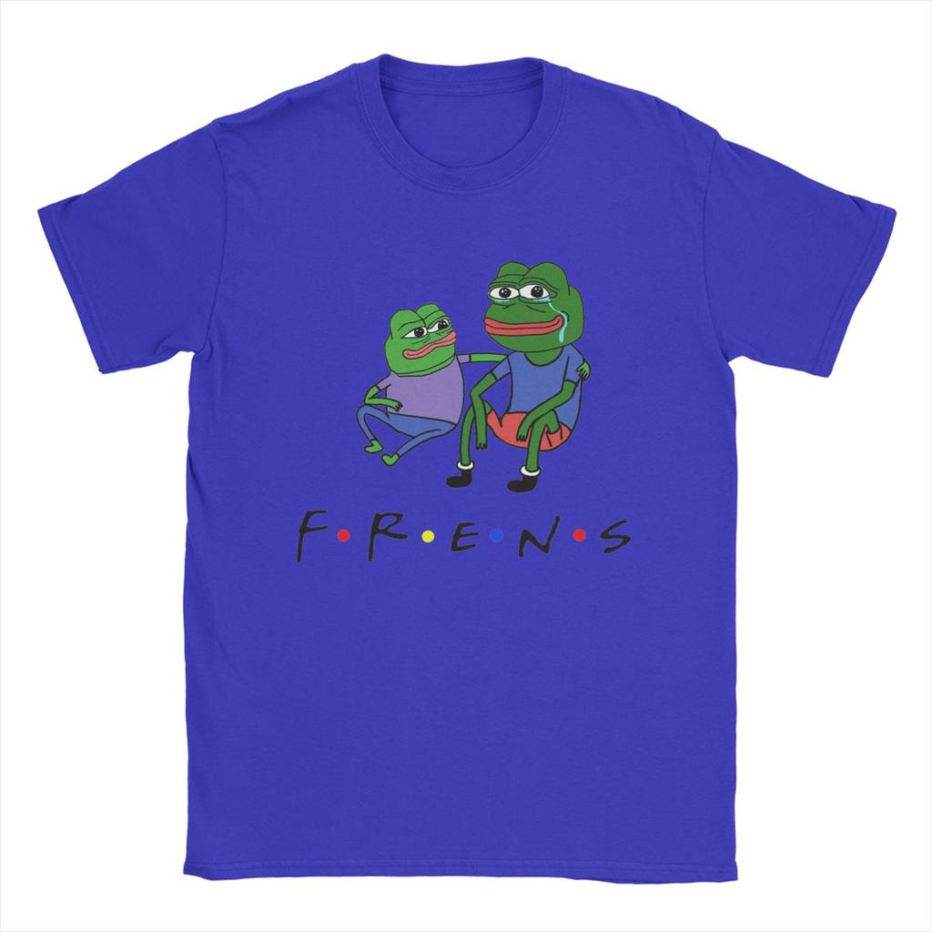 Pepe Frens T-Shirts für Herren Baumwolle Vintage T-Shirts Rundhals T-Shirt Kurzarm Kleidung Geschenk