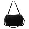 Suede bag women's large capacity autumn and winter messenger bag retro shoulder commuter pillow bag