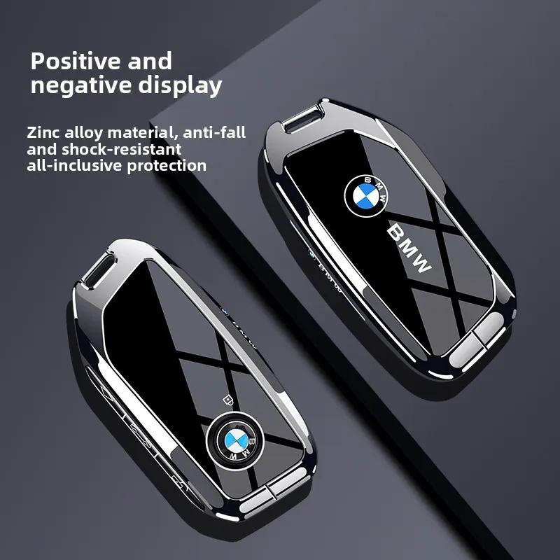 Car Remote Key Case Cover For BMW X1 U11 X7 G07 XM G09 I7 G70 X5 G05 LCI IX IX40 I20 U06 G81 M3 Series 5 7 G60 2023 2024 Z111