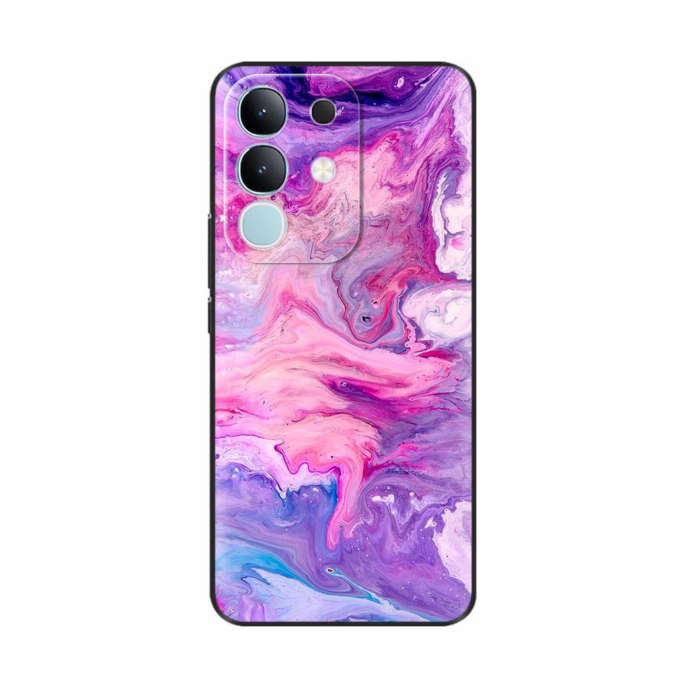 For Vivo Y29 4G Case Luxury Painted Back Cover Soft Silicone Phone Cases For Vivo Y29 4G Case Y 29 Shockproof Coque Bags Fundas