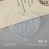 1Pcs 3D Bow Tie Nail Art Heart Shape Silicone Mold Star  Shape Mold Templates Gel Print Stencils Manicure Decoration
