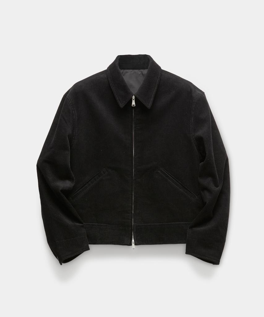 Coor Corduroy Zip-Up Jacket (Black)
