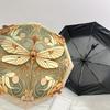 1 Stück Schmetterling Jugendstil Automatischer Öffnungs-/Schließschirm mit winddichtem, stabilem 8-Rippen-Schirmdach, Langlebige Rippen, Modisches Design, Outdoor-Accessoire, Lustiger P