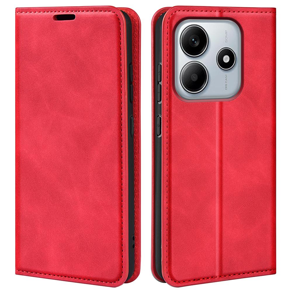 For Xiaomi Redmi Note 14 5G Case Skin-Touch Leather Wallet Phone Cover