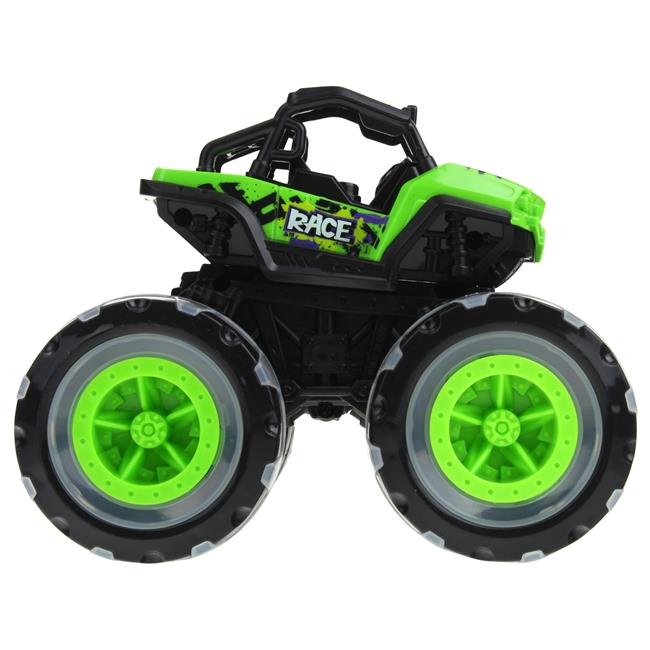 Monster Truck Samochód Terenowy Jeep Auto Off Road Dźwięk Światło Zielony
