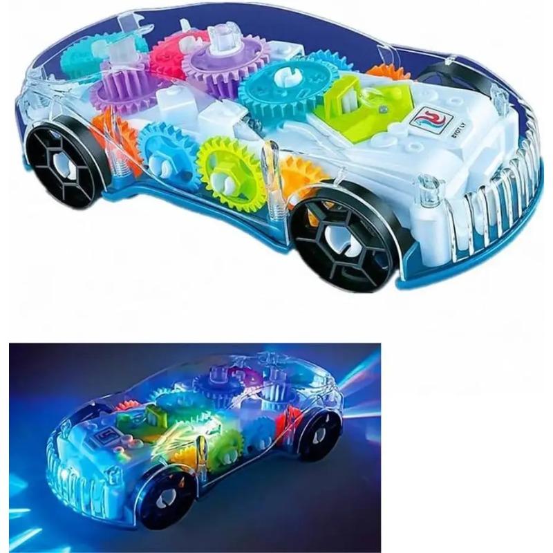 Baby Toys Toddler Police Car Electric Vehicle Toy Auto Driving Transparent Gears Music Lights Cars Toys for Kids Boys