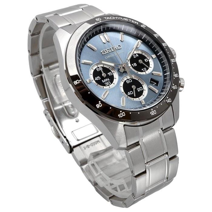 SEIKO Chronograph Quartz Watch Men's SBTR027 Blue Gray Metallic