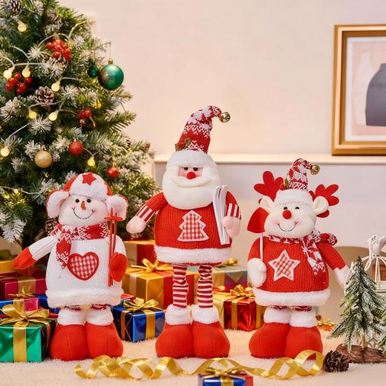 Christmas Doll Ornament Santa Claus Snowman Elk Decoration Festive Tree Decor Christmas Party Supplies
