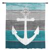 Vintage Farm Barn Wood Grain Boat Anchor Sheer Curtains for Living Room Modern Bedroom Voile Tulle Curtain Window Drapes