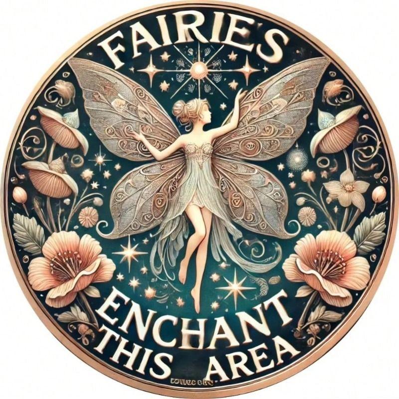 Decorative Metal Wall Art Sign 20x20 Cm Tin Painting