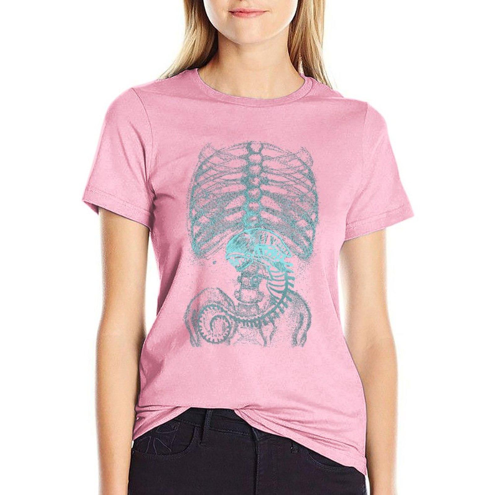 

Alien Radiography, X-Ray T-Shirt швидко сохне естетичний одяг біла футболка сукня для жінок sexy XS