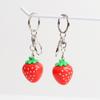 Kawaii 3D Strawberry Keychain Cute Fruit Key Ring 1Pcs Fashion Bag Pendant Charm for Teen Girls Backpack Decor