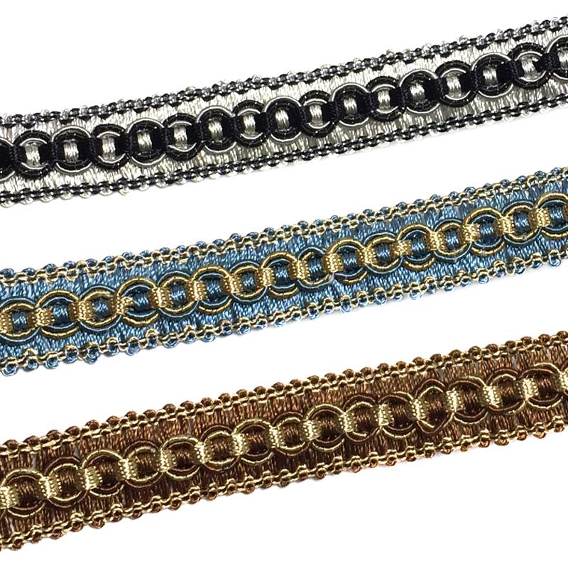 Ruban de Garniture en Dentelle de 11,5 Mètres de Longueur, 2 cm de Largeur, Bordure à Franges, Textile de Maison, Fait Main DIY, Couture, Rideau, Canapé, Accessoires de Vêtement