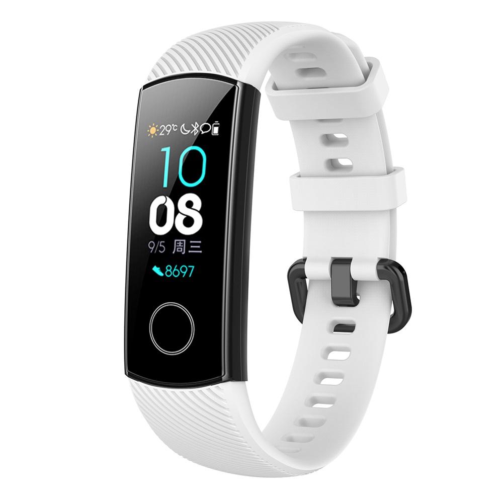 

Спортивный силиконовый ремешок для часов Honor Band 4 5 Браслеты Аксессуары Запасной ремешок для Huawei Honor Band 5 4 Умный браслет белый