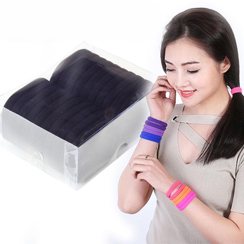 

Large Box-sized Hair BandHigh-elasticity Seamless Black Headband Ladies Updo Large Hair Tie 9638#