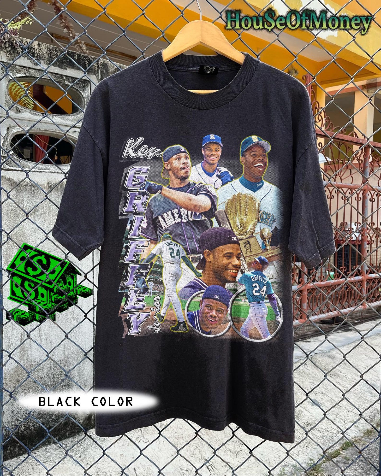 Vintage KEN GRIFFEY Jr Unisex T-shirt, Baseball Shirt S