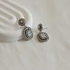 _JJ38 Gemstone Point Drop Party Earrings