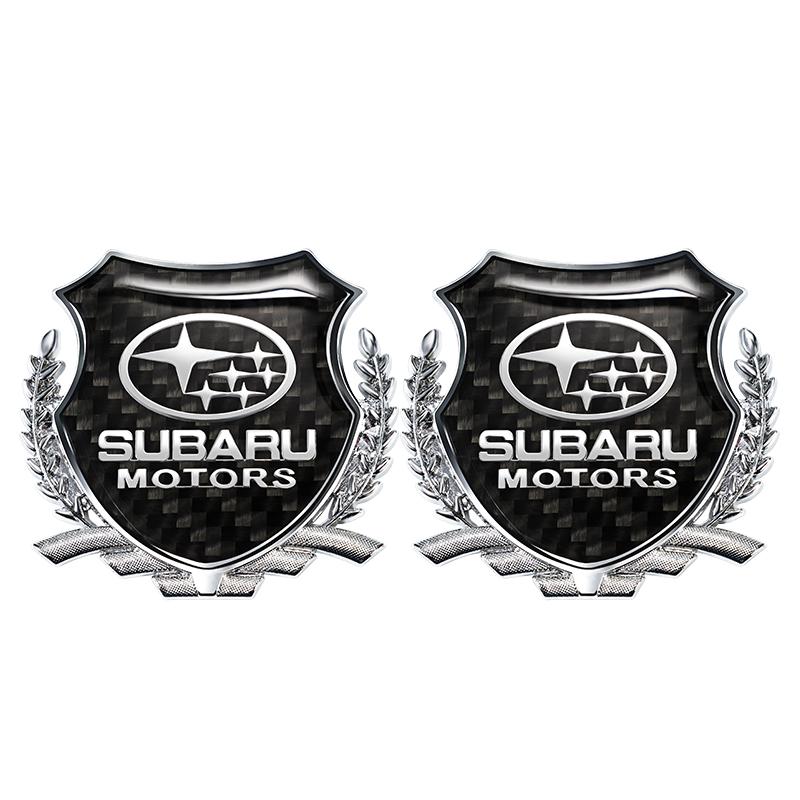 2Pcs Car Metal Eagle Badge Stickers Decorative Accessories For Subaru STI Forester Impreza Legacy Outback XV BRZ WRX Tribeca fiu8
