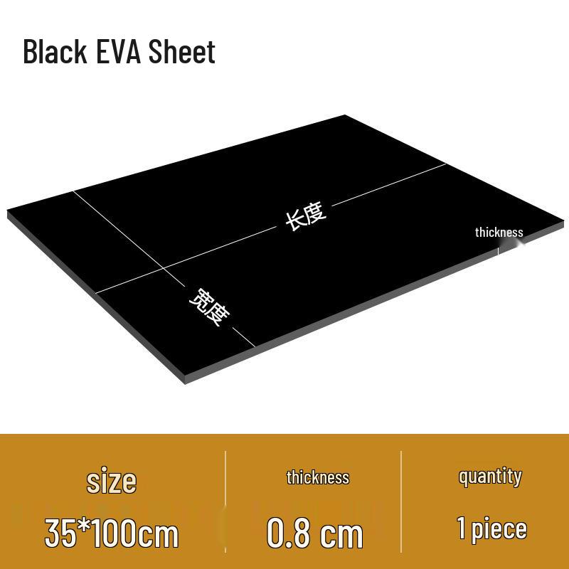 High Elasticity EVA Foam Board for DIY Carving, Toy Models, and Props - Black & White