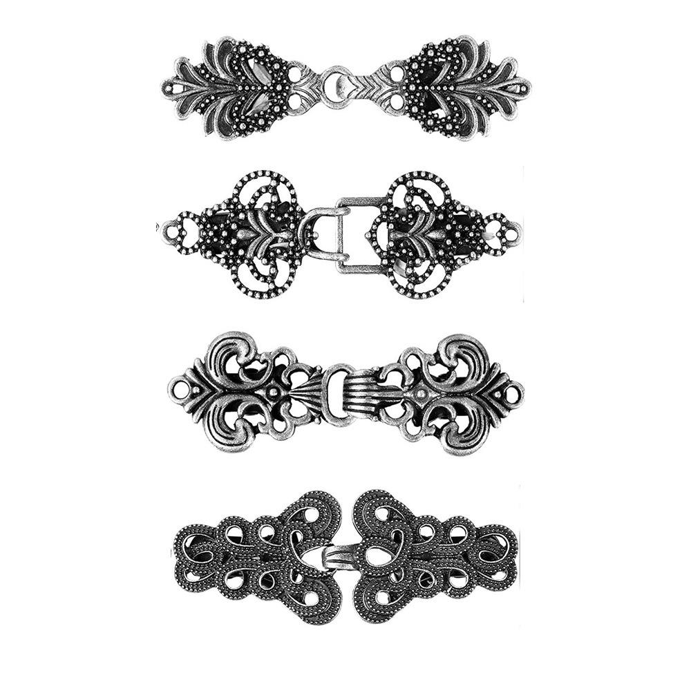 

4 шт. Ретро Зажим-завиток для свитера, Зажимы для кейпа и плаща, Броши-булавки для кардигана, Застежка для воротника шали, Зажим для броши для платья и рубашки, Ювелирные изделия для женщин, Подарки на Новый год