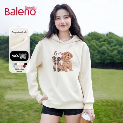 Baleno Women's Milk Silk Hooded Sweatshirt