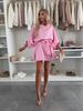 2025 Global Trend: Women's Versatile Solid Color Casual Round Neck Tie Dress