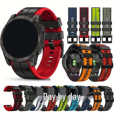 Correas de Silicona Inteligentes de Liberación Rápida, Compatibles con Garmin Series 5-8 (22mm, 26mm)
