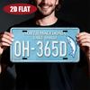 D Flat Pc Vintage North Macedonian Ohrid Lake License Plate Wall Art X Inch Retro Balkan Travel Souvenir
