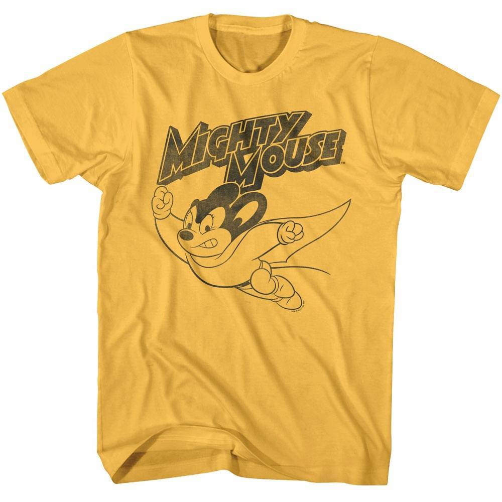 Mighty Mouse Flying Superhero Men T Shirt XXXXL