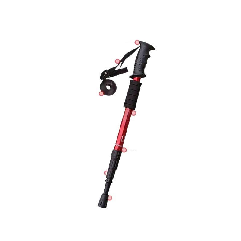 Bastones de Trekking Plegables Telescópicos - Antideslizantes, Ultraligeros para Hombres y Mujeres. Equipo de Senderismo Portátil y Duradero para Exteriores.