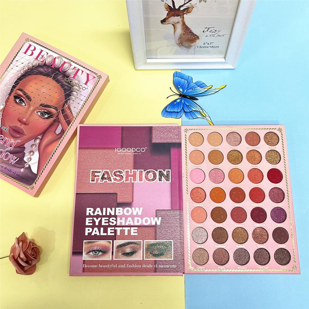 Beauty Pattern, 82-color Book Eye Shadow Palette, Pearlescent, Matte, Highlight, Blush, Contouring, Multi-color Makeup Palette