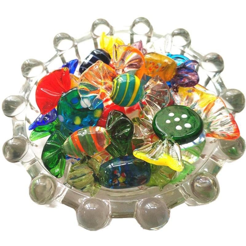 Glass Candys Sculptures Coloured for Home Party Wedding Christmas for Home Decoration