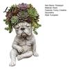 Unique Attitude Flowerpot Bulldog Creative Decorative Planter with Design Eye-Catching Garden Centerpiece Decor Indoor Outdoor Plant Pot Novelty