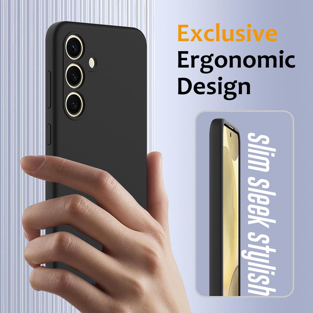 For Samsung Galaxy S24 FE Case Compatible with MagSafe Anti-Drop Liquid Silicone Phone Cover