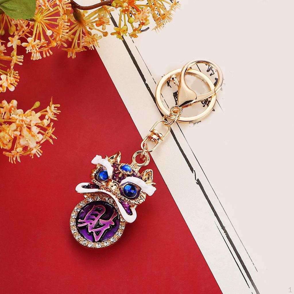 Charm Keychain Bag Alloy Party Favor Shiny Key Accessory Decor Keyring