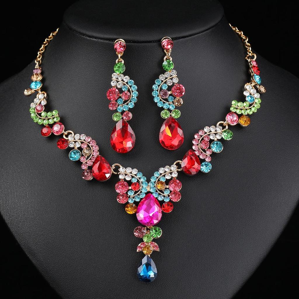 Elegant Bridal Necklace & Earring Set - High-End Wedding Accessories