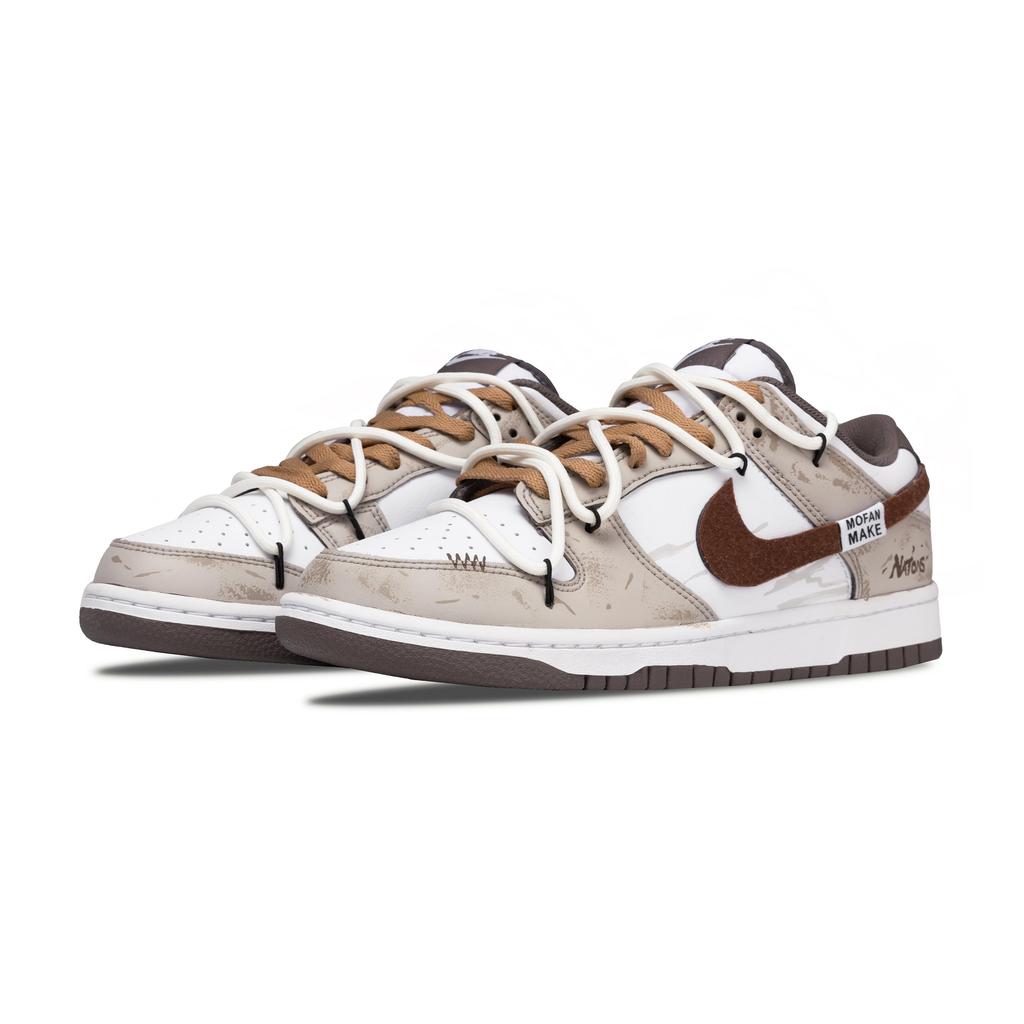 Nike Dunk Abrasion Resistant Low top Skateboard Shoes Men's Brown HF5441-111(Team450-)