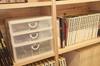 SankoPlastic Elpis 3-Tier Small Item Storage, 34.5cm Wide X 25.5cm Deep X 32.2cm High, White