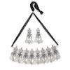 Fashion Latest Stylish Traditional Oxidised Silver Necklace Jewellery Set for Women